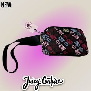 New l Juicy Couture Logo design Fanny Pack Belt bag - Maroon , light pink , pink